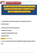 SNSA sonicOS 7 EXAM LATEST 2025 REAL EXAM 100 QUESTIONS AND CORRECT ANSWERS&lpar;VERIFIED ANSWERS&rpar;&vert;AGRADE