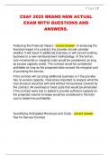 CSAF 2025 BRAND NEW ACTUAL  EXAM WITH QUESTIONS AND  ANSWERS&period; 