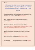 CALA exam&comma; Certified Assisted Living Administrator&comma;  CALA test&comma; CALA questions and answers&comma; assisted  living administrator exam&comma; CALA 2025&comma; CALA prep  material