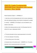 COG170&colon; Cogito Fundamentals  2025&sol;2026 Exam Questions and Correct  Answers &vert; New Update