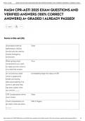 NASM CPR-ASTI 2025 EXAM QUESTIONS AND VERIFIED ANSWERS &lpar;100&percnt; CORRECT ANSWERS&rpar; A&plus; GRADED &vert; ALREADY PASSED&excl;