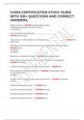 CAISS CERTIFICATION STUDY GUIDE WITH 300&plus; QUESTIONS AND CORRECT ANSWERS&period;
