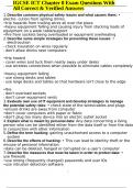 IGCSE ICT Chapter 8 Exam Questions With All Correct & Verified Answers