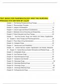 TEST BANK FOR PHARMACOLOGY AND THE NURSING PROCESS 9TH EDITION BY LILLEY