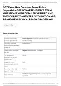 SGT Exam New Common Sense Police Supervision 2025 COMPREHENSIVE EXAM QUESTIONS WITH DETAILED VERIFIED AND 100&percnt; CORRECT ANSWERS &vert;WITH RATIONALE&vert; BRAND NEW EXAM ALREADY GRADED A&plus;&excl;&excl;