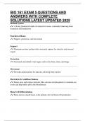BIO 161 EXAM 5 QUESTIONS AND ANSWERS WITH COMPLETE SOLUTIONS LATEST UPDATED 2025