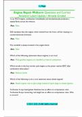 Engine Repair Questions and Correct Answers&sol; Latest  Update &sol; Already Graded 