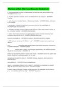AMCA MAC Review Exam Rated A&plus;