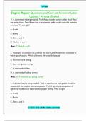 Engine Repair Questions and Correct Answers&sol; Latest  Update &sol; Already Graded