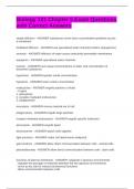 Biology 121 Chapter 5 Exam Questions with Correct Answers