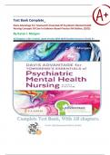 Davis Advantage for Townsend's Essentials of Psychiatric Mental-Health Nursing&colon; Concepts of Care in Evidence-Based Practice &lpar;9th Edition&comma; 2022&rpar; &ndash; Complete Test Bank with Answers for Chapters 1&ndash;32 &lpar;All 4 Units&rpar;