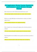 CA Applicators Study Course Questions and Answers Latest Version Already  Passed