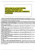 SWM DEQ PLAN REVIEWER EXAM&vert;&vert; UPDATED 150&plus; QUESTIONS AND 100&percnt; CORRECT ANSWERS