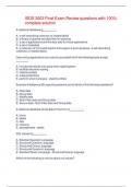 ISDS 3003 Final Exam Review questions with 100&percnt;  complete solution