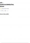 ATI - MUSCULOSKELETAL EXAM