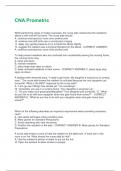 CNA Prometric Questions And Answers Rated A&plus; New Update Assured Satisfaction