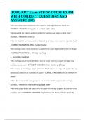 IICRC RRT Exam STUDY GUIDE EXAM WITH CORRECT QUESTIONS AND ANSWERS 2025