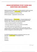 ARGUS ENTERPRISE STUDY GUIDE 2025  QUESTIONS AND ANSWERS&period; 