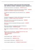 NURS 2356  NEWEST EXAM 2024&sol;2025 WITH DETAILED QUESTIONS AND VERIFIED CORRECT ANSWERS&sol; ALREADY GRADED A&plus;&plus;