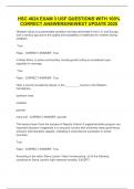 HSC 4624 EXAM 3 USF QUESTIONS WITH 100&percnt; CORRECT ANSWERS&sol;NEWEST UPDATE 2025