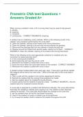 Prometric CNA test Questions &plus; Answers Graded A&plus; 
