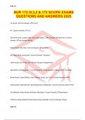 NUR 172 IV&comma;3&comma;2 & 172 SCOPE EXAMS QUESTIONS AND ANSWERS 2025