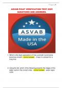 ASVAB PICAT VERIFICATION TEST 2025  QUESTIONS AND ANSWERS&period; 