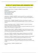 IGCSE ICT questions and answers 2025