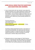 ASWB SOCIAL WORK PRACTICE QUESTIONS  2025 QUESTIONS AND ANSWERS&period;