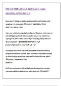 PICAT PRE-ASVAB GO NAVY exam questions with answers
