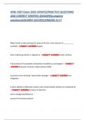 IICRC FSRT Exam 2025 UPDATE&sol;PRACTICE QUESTIONS AND CORRECT VERIFIED ANSWERS&lpar;complete solutions&rpar;ASSURED SUCCESS&sol;GRADED A&plus;&excl;&excl;&excl;