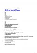 Work Zone and Flagger Exam Questions with correct Answers 2025&sol;2026 Already Graded A&plus;&period;