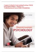 Complete Test Bank for Understanding Psychology &lpar;15th Edition&rpar; by Robert Feldman &ndash; Chapters 1&ndash;17 &ndash; Verified Questions & Answers &vert; ISBN&colon; 9781260829464