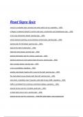 Road Signs Quiz Questions with correct Answers 2025&sol;2026&lpar; A&plus; GRADED 100&percnt; VERIFIED&rpar;&period;