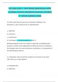 NU 545 Unit 1 Test Bank Questions with verified correct detailed Answers Graded A&plus; latest update 2025
