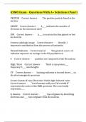 GXMO Exam - Questions With A&plus; Solutions &lpar;Pass&excl;&rpar;