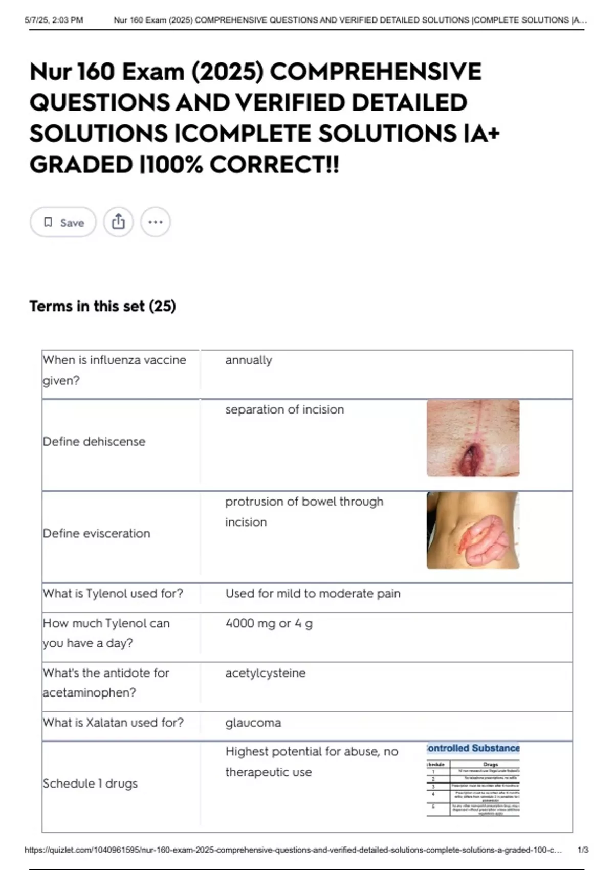 Nur 160 Exam (2025) COMPREHENSIVE QUESTIONS AND VERIFIED DETAILED ...