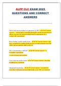 ALPP CLC Exam 2025 &ndash; Complete Set of Practice Questions with Correct Answers