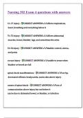 Nursing 302 Exam 4 questions with answers