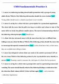 CMS Fundamentals Practice A &lpar;Latest 2025 &sol; 2026 Update&rpar; Questions and Verified Answers &vert; 100&percnt; Correct &vert; Grade A&plus;