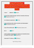 Surgical Technology Certification Exam Questions with Correct Answers 2025&semi; Graded A&plus;