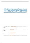 PNR 206 Medical-Surgical Nursing Newest  2025 Exam Questions And Answers&lpar;verified  by experts&rpar; Graded A&plus;&vert;Assured Success&excl;&excl;&excl; 