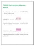 NUR 283 Test 2 questions with correct answers