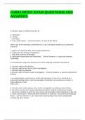 CHIMA MOCK EXAM QUESTIONS AND ANSWERS &lpar;GRADED A&rpar;