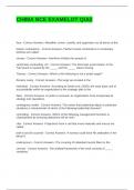 CHIMA NCE EXAMELOT QUIZ WITH 100&percnt; CORRECT ANSWERS