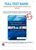 Test Bank for Pharmacology and the Nursing Process&comma; 10th edition by Lilley&comma; Collins & Snyder&comma; verified chapters 1 - 58&vert;&vert; questions with complete solutions&period;