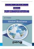 Instructor Manual for Global Business&comma; 5th Edition Mike W&period; Peng