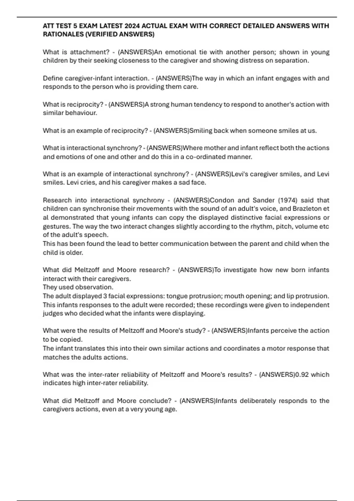 ATT TEST 5 EXAM LATEST 2024 ACTUAL EXAM WITH CORRECT DETAILED ANSWERS ...