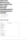 FISDAP EMT EXAM&sol;ACTUAL EXAM QUESTIONS WITH WELL DETAILED ANSWERS&sol;NEWEST UPDATE&sol;GRADE A&plus; ASSURED