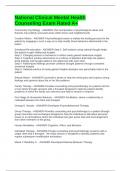 National Clinical Mental Health Counseling Exam Rated A&plus;